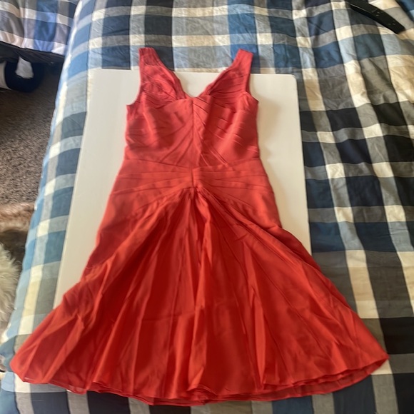 Zac Posen Silk Salmon Dress size 2 - Picture 1 of 10